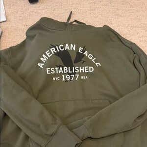 American Eagle Outfitters Dark Green Hoodie